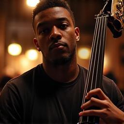 Portret contrabassist